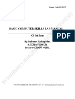 Bcs Lab New Syllabus Manual 15CS11P