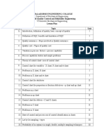 Rajalakshmi Engineering College ME 1006 Quality Control and Reliability Engineering Lesson Plan SL - No. Topic Unit 1