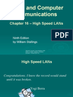 Data and Computer Communications: Chapter 16 - High Speed Lans