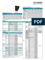 KX-NS500 Specsheet English