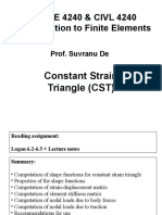 Constant Strain Triangle - Stiffness Matrix Derivation