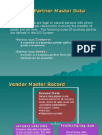 Business Partner Master Data