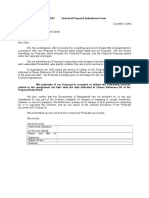 Technical and Financial Proposal Format