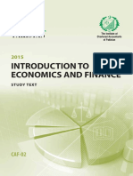 CAF2-Intorduction To Economics and Finance - Studytext