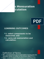 Perform Mensuration and Calculation