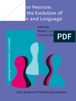 Mirror Neurons and The Evolution of Brain and Language Advances in Consciousness Research by Maksim I Stamenov