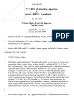 United States v. Robert L. King, 21 F.3d 1302, 3rd Cir. (1994)