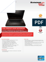 Lenovo G480 Datasheet