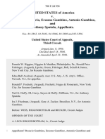 United States v. Gambino, Rosario, Erasmo Gambino, Antonio Gambino, and Anthony Spatola, 788 F.2d 938, 3rd Cir. (1986)