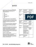 Pests and Vermin: Information For Tenants