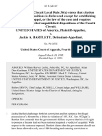 United States v. Jackie A. Bartlett, 65 F.3d 167, 4th Cir. (1995)