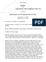 Byrd v. American Guarantee and Liability Ins. Co, 180 F.2d 246, 4th Cir. (1950)