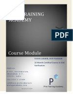 Course Module ASIC Verification