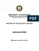 M.phil Regulations