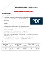 Changzhou Wantai Electrical Appliance Co., LTD: User Guide For 4 Axis TB6560 Driver Board