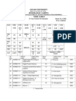 Gitam University Hyderabad Campus Time-Table: (Estd. U/s.3 of UGC Act, 1956)