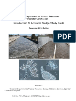 Introduction To Activated Sludge Study Guide: Wisconsin Department of Natural Resources Wastewater Operator Certification