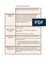 Teaching Strategies Plan