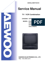 Daewoo Cn071 Chassis Dvq13h1fc TV-VCR SM Only