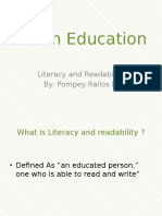 Literacy and Readability Rallos