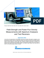 One-Man RF Power Flux Basic Measurements With A Spectrum Analyzer Rohde&Schwarz