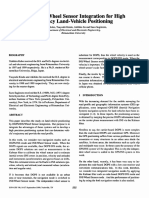 Dgps/Ins/Vvheelsensor Integration For High Accuracy Land-Vehicle Positioning