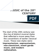 Music of The 20th Century