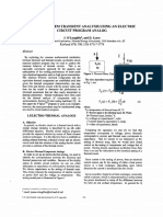 Cooling System Transient Analysis Using Electric Circuit Program Analog