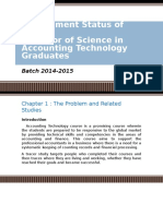 A Tracer Study About The Employment Status of The Bachelor of Science in Accounting Technology Graduates