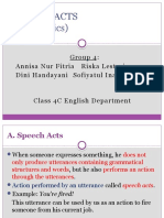 Speech Acts (Pragmatics)