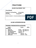 English Placement Test