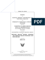 HOUSE HEARING, 112TH CONGRESS - (H.A.S.C. No. 112-19) MILITARY HEALTH SYSTEM OVERVIEW AND DEFENSE HEALTH PROGRAM COST EFFICIENCIES