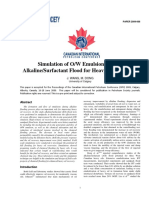 Simulation of O/W Emulsion Flow in Alkaline/Surfactant Flood For Heavy Oil Recovery