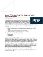 Linear Programming: The Graphical and Simplex Methods