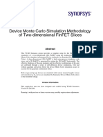 Device Monte Carlo Simulation Methodology of Two-Dimensional FinFET Slices