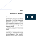 Advent of Agriculture