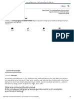 Active and Passive Voice - Video & Lesson Transcript - Study