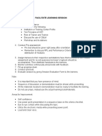 Facilitate Learning Session (Steps)