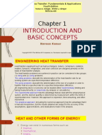 Introduction and Basic Concepts: Heat and Mass Transfer: Fundamentals & Applications