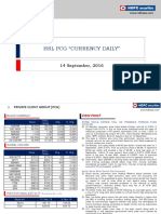 HSL PCG "Currency Daily": 14 September, 2016