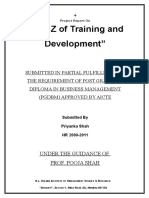 A To Z of Training and Development - Priyanka Shah