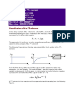 Parameters of The PT1 Element 1