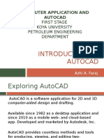 Introduction To Auto Cad