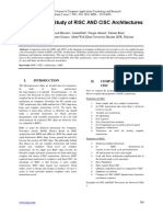 Comparative Study of RISC AND CISC Architectures