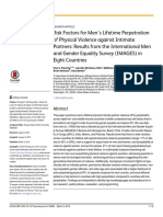 Risk Factors For Men's Lifetime Perpetration of Physical Violence Against Intimate Partners - Results From The IMAGES in Eight Countries