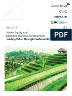 Private Equity and Emerging Markets Agribusiness:: Building Value Through Sustainability