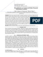 Effect of Portfolio Diversification On Commercial Banks Financial Performance in Kenya