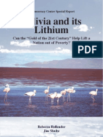 Bolivia and Its Lithium