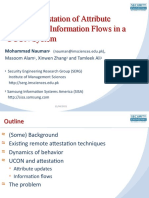 Remote Attestation of Attribute Updates and Information Flows in A UCON System