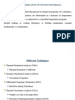 Thermal Characterization of Textile Materials